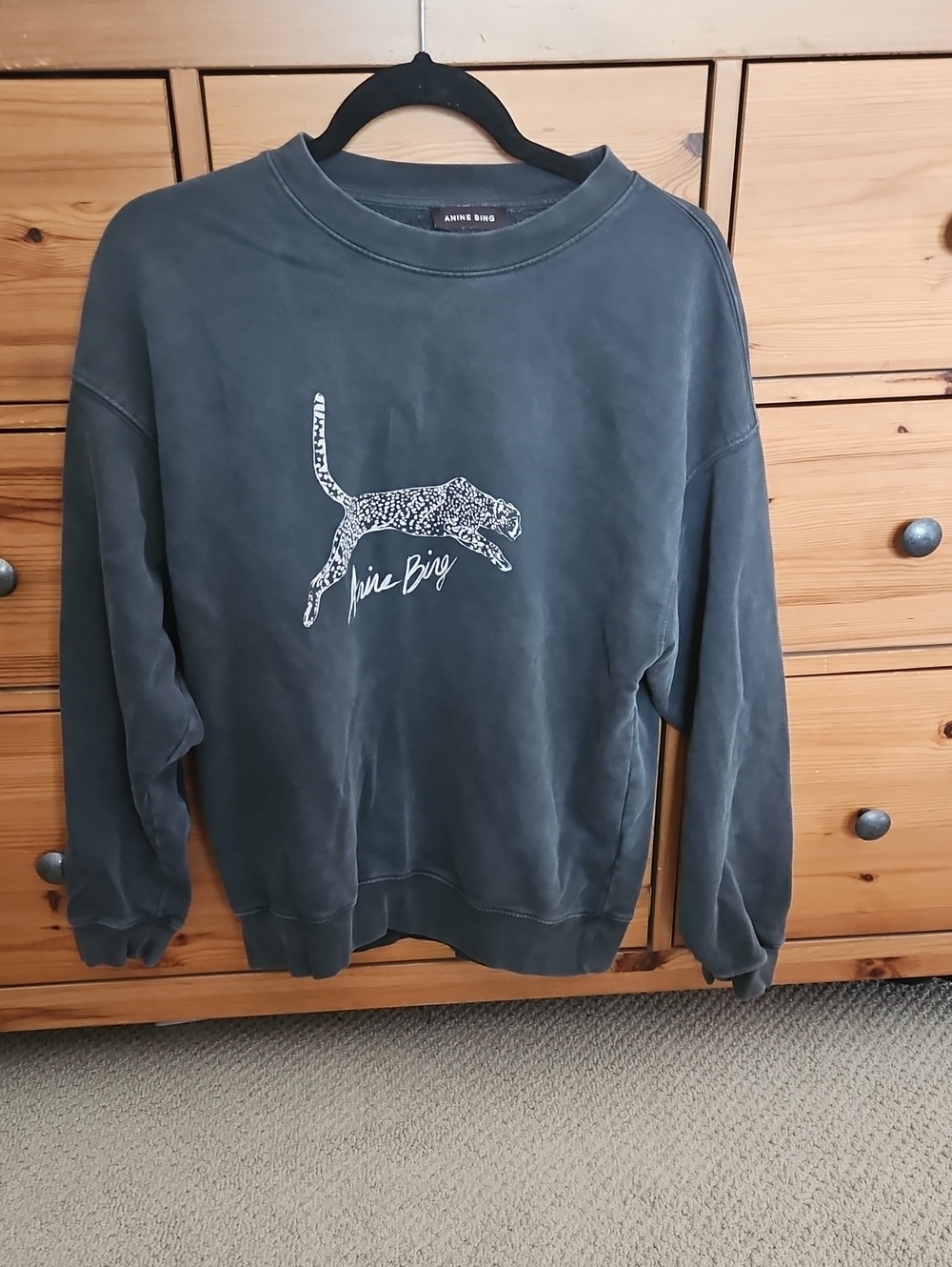 Anine Bing Leopard Sweatshirt - Picture 2 of 5